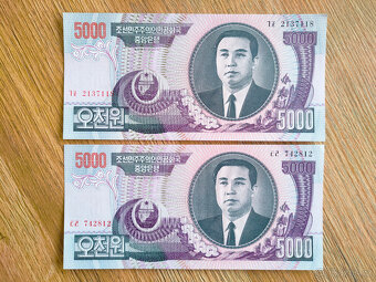 Severní Korea - 5000 Won - s Kimem - 2