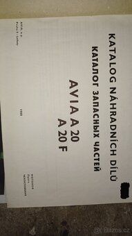 Prodám katalog na vozidlo Avia A20 - 2