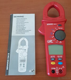 Klešťový multimetr Benning CM-8 s meraním AC/DC prúdu - 2