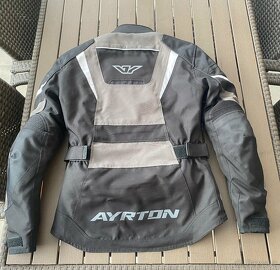 Dámská bunda na motorku Ayrton Teressa černo-šedo-bílá - 2
