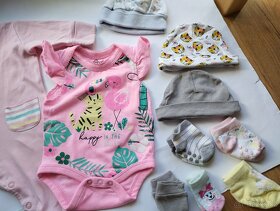 Oblečky pro miminko SET 17 kusů vel. 56-68 - NOVÉ - 2