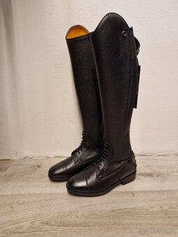 Vysoke jezdecke kozene boty HKM - 2