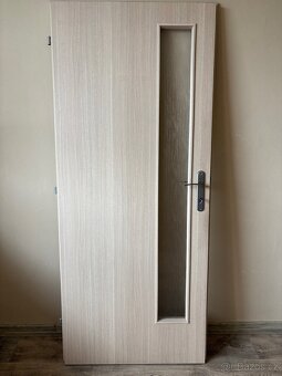 Dveře interiérové prosklené pravé 80, dekor dub - 2