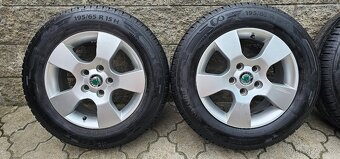 Originál alu ŠKODA O2 5x112 195/65 R15 - 8mm - 2