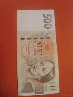 Bankovka 500 Kč, série R50, krásné sériové číslo - 2