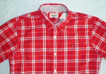 Kostkovaná bavlněná košile, vel. S-M, zn. Tommy Hilfiger - 2