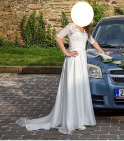 SVATEBNÍ ŠATY zn.Modeca, vel.34/36, barva Ivory - 2