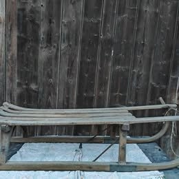 Historické sáně 50-80 let staré. Pěkný stav - 2