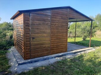 Plechová garáž 5x4m - 2