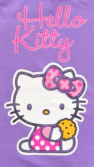 Dívčí fialové tričko s potiskem Hello Kitty, vel. 122 - 2