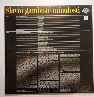 Gramofonová deska-Slavní gambisté minulosti - 2