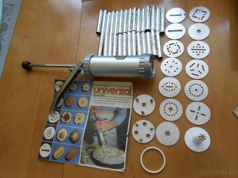 RETRO UNIVERZAL lis na těsto + 28ks trubiček na kremrole - 2