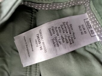 Sukně mini krásně se přizpůsobí elasticka,modrá ,khaki - 2