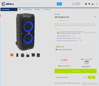 JBL PartyBox 310 - nový, nerozbalený, se zárukou - 2