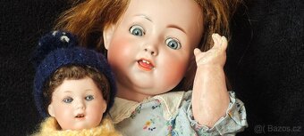 Starožitné porcelánky A.M, Heubach, Kewpie, K+W... - 2