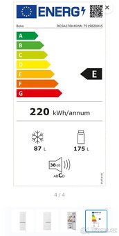Lednice s mrazákem Beko - 2