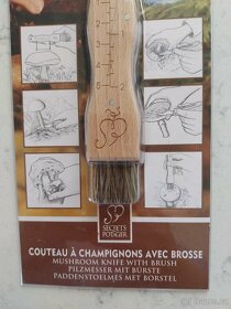 NOVÝ nůž na houby se štětcem - 2