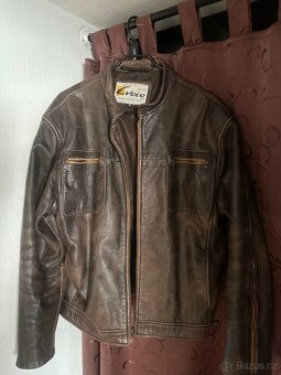 Panská KOŽENÁ bunda EVOCO cafe racer - 2