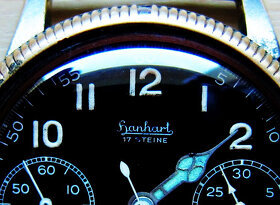 Legendární originál letecké hodinky Luftwaffe HANHART TOP - 2