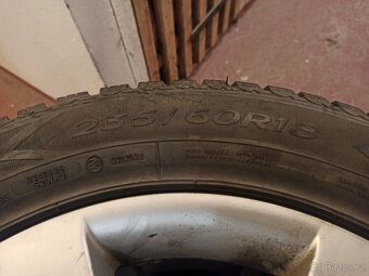Prodám ALU kola Hyundai Santa Fe + řetězy. - 2