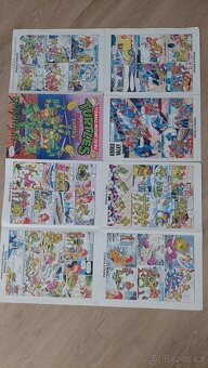 3 x plakátový komiks Želvy Ninja rok 1992 - 2