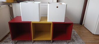 Nízký policový díl s úložnými boxy - 2