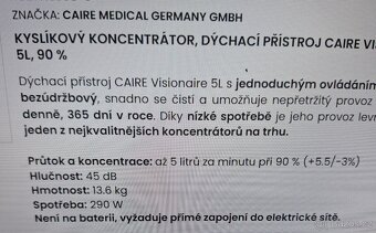 Koncentrátor kyslíku pro domácí použití - 2