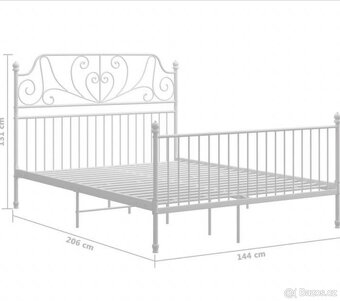 Postel 180x200 včetně roštu a matrace - 2
