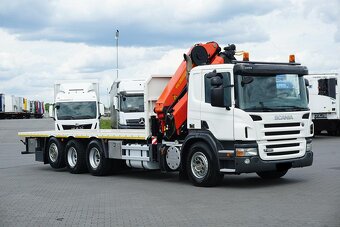 Scania P420 8x4 - plato s hydraulickou rukou Palfinger - 2