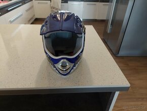 Detske cross helmy Xtreme-modra,zelena - 2