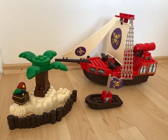 Stavebnice - Pirátská loď - Abrick Écoiffier - 2