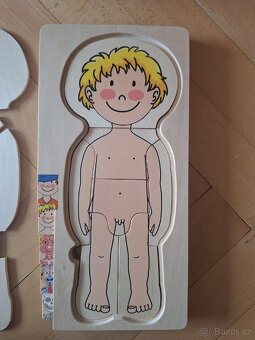 Dřevěné puzzle lidské tělo - 2