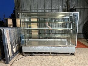 Skleněná chladící vitrína - gastro - lednice, box - 2