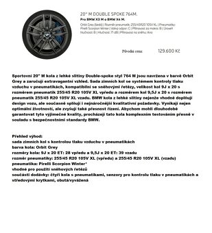 Kola 20" BMW zimní sada 764M X3M F97 X4M F98 X3 X4 - 2