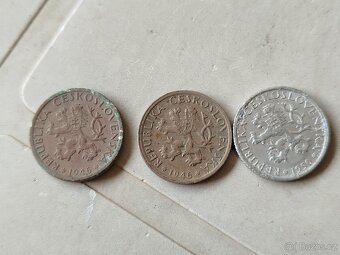 Mince 1 koruna 1946,1950 - 2