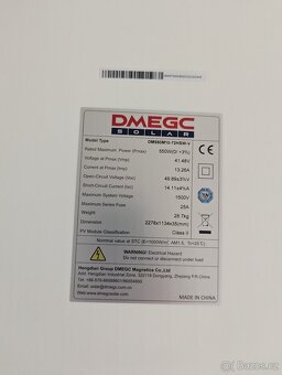 Fotovoltaický panel 550 W DMEGC DM550M10-72HSW-V - 2