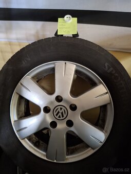 Alu kola Volkswagen, R15 + letní pneu 195/65 R15 - 2