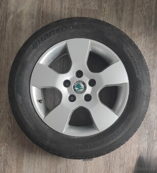 Originál Alu Škoda / 5x112 / ET 50 / PNEU 205/60 r15 91V - 2
