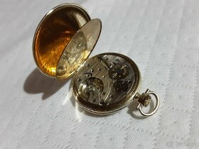 Zlaté 14K starožitné kapesní hodinky ORATOR - 2