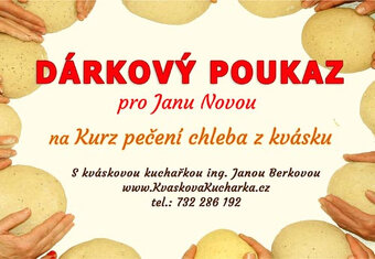 Poukaz - Kurz pečení chleba z kvásku v Hradci Králové 27.1.2 - 2