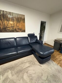 Kožená rozkládací sedačka - 2