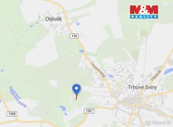 Prodej pole, 1754 m², Trhové Sviny - 2