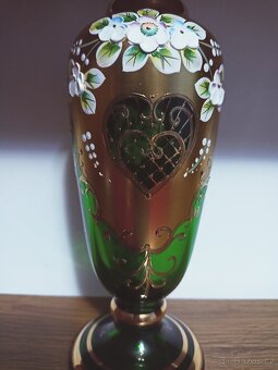 novoborské sklo - velká váza - 2