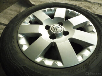 Prodám orig. 15" litá kola s letními pneu. na CITROEN C 3 - 2
