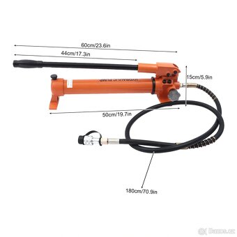 Ruční hydraulická pumpa CP-700, tlak 700 bar - 2