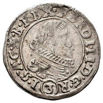 Stříbrná mince r. 1634 staré Čechy - 2