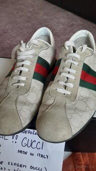Boty GUCCI kůže 100% ORIGINÁLNÍ V.8,5 - 2