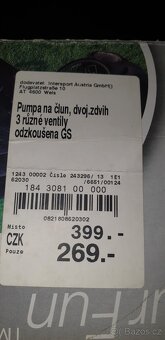 Pumpa na člun, dvoj.zdvih - 2