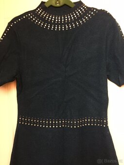 Šaty teplé s ozdobou Orsay velikost L - 2