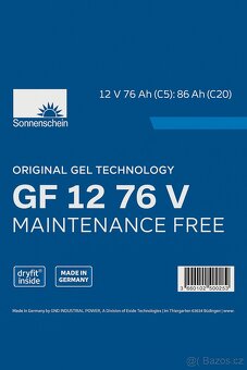 Trakční gelové baterie Sonnenschein - 2